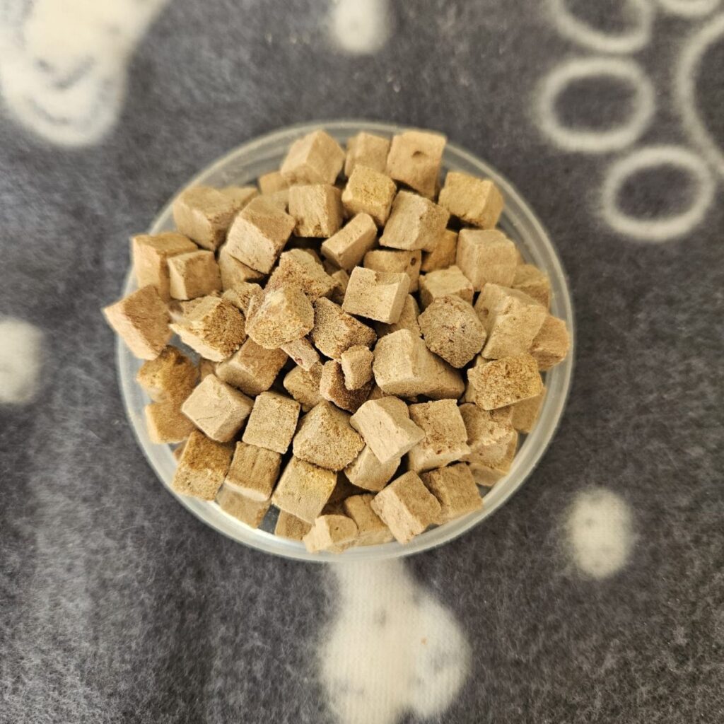 Freeze Dried Mini Rabbit Liver Cubes